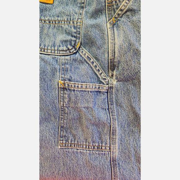 Carhartt Carpenter Relaxed Fit Medium Wash Baggy Denim Jean Pants Mens 40x29 - Picture 6 of 8